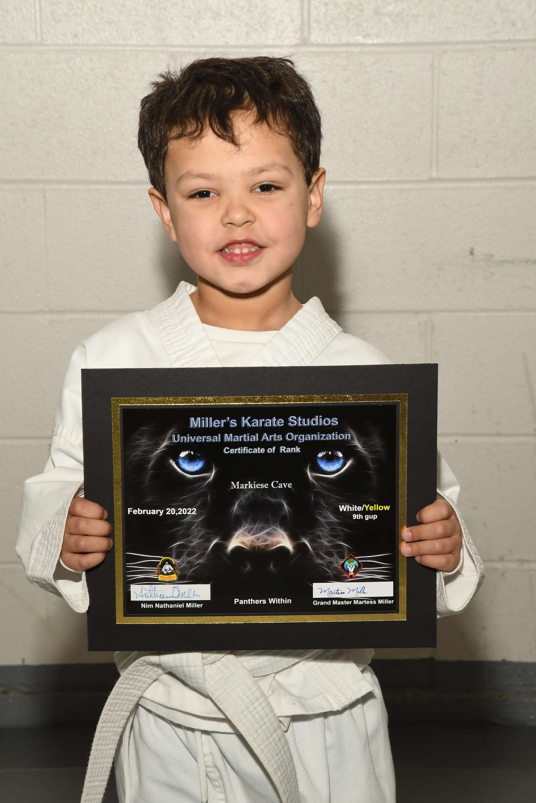 Student with Certificate